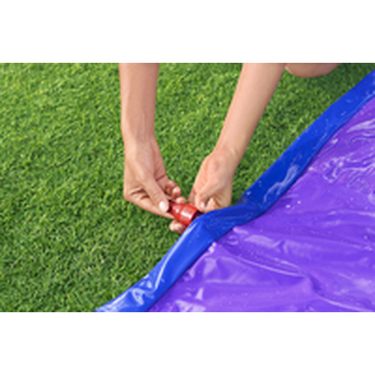 Tobogan acvatic Bestway 488 x 138 cm Glisant Double - Jucarii si jocuri, În aer liber și sport