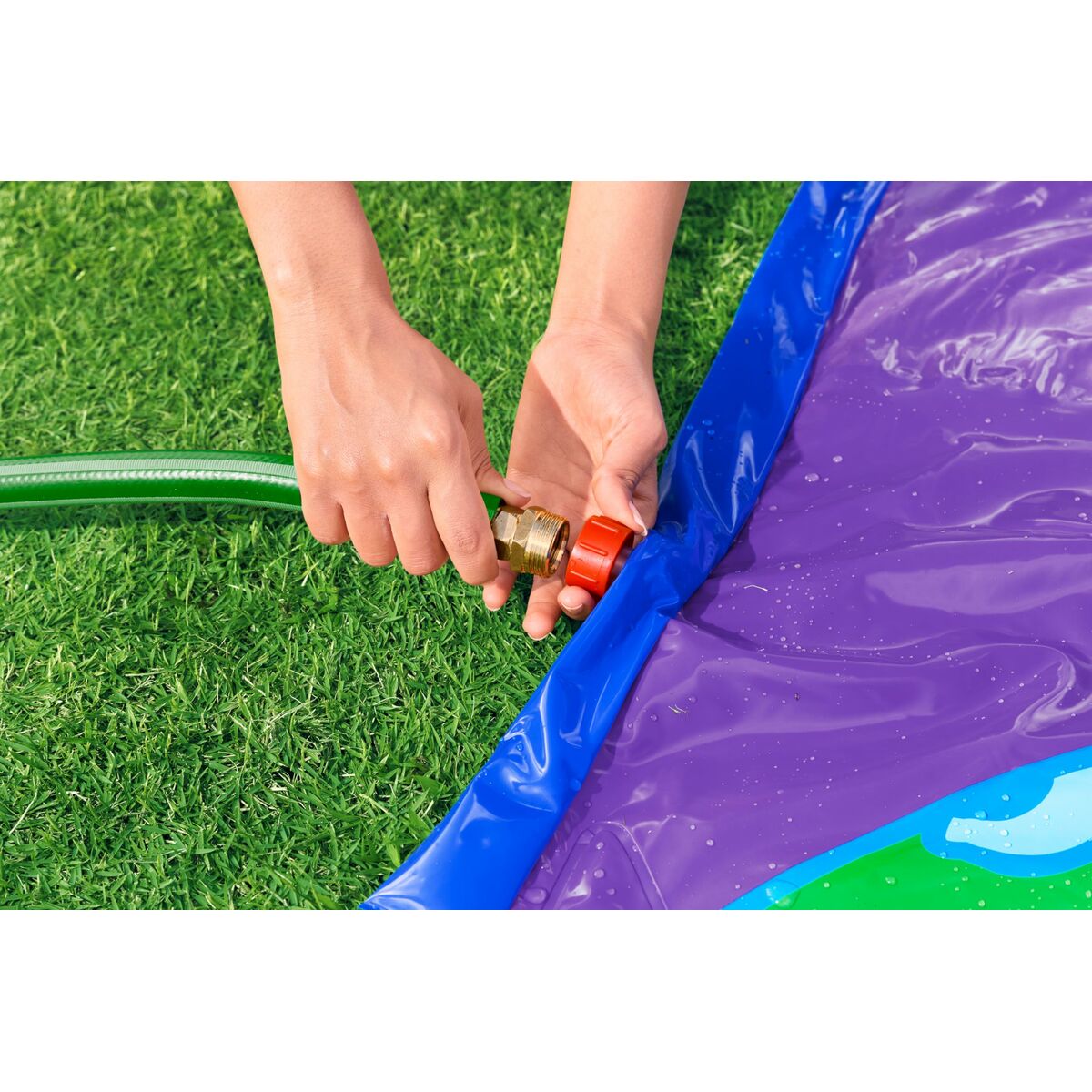 Tobogan acvatic Bestway 488 x 138 cm Glisant Double - Jucarii si jocuri, În aer liber și sport