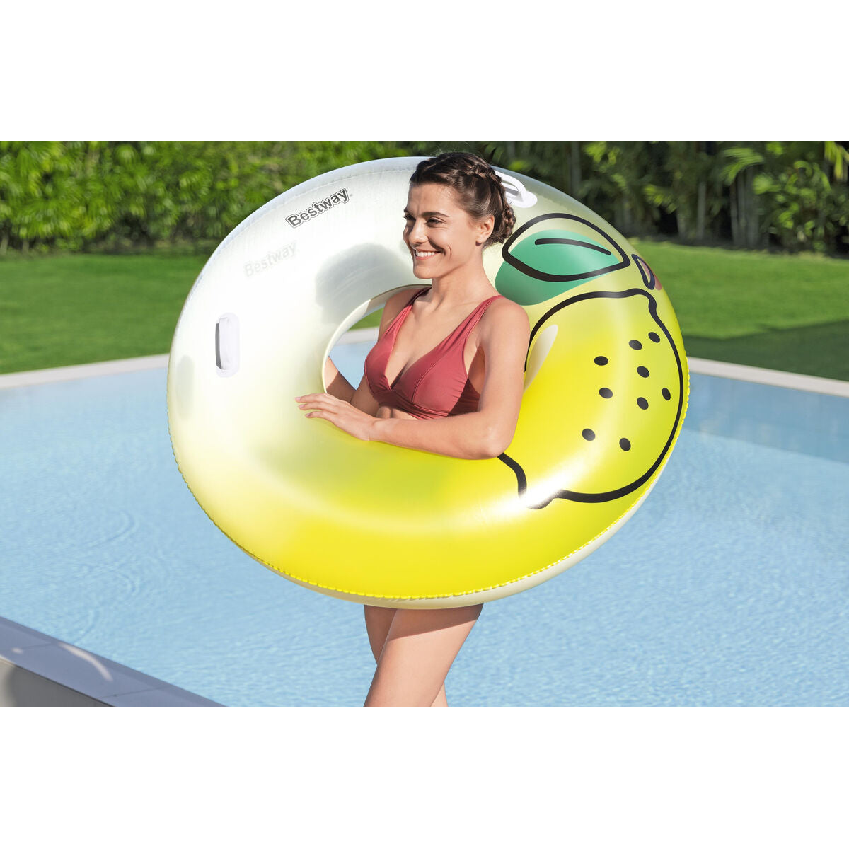 Bestway Flotator Inflabil cu Mânere Jungla D114 cm +12 Ani Plajă și Piscină 36448 - Jucarii si jocuri, În aer liber și sport