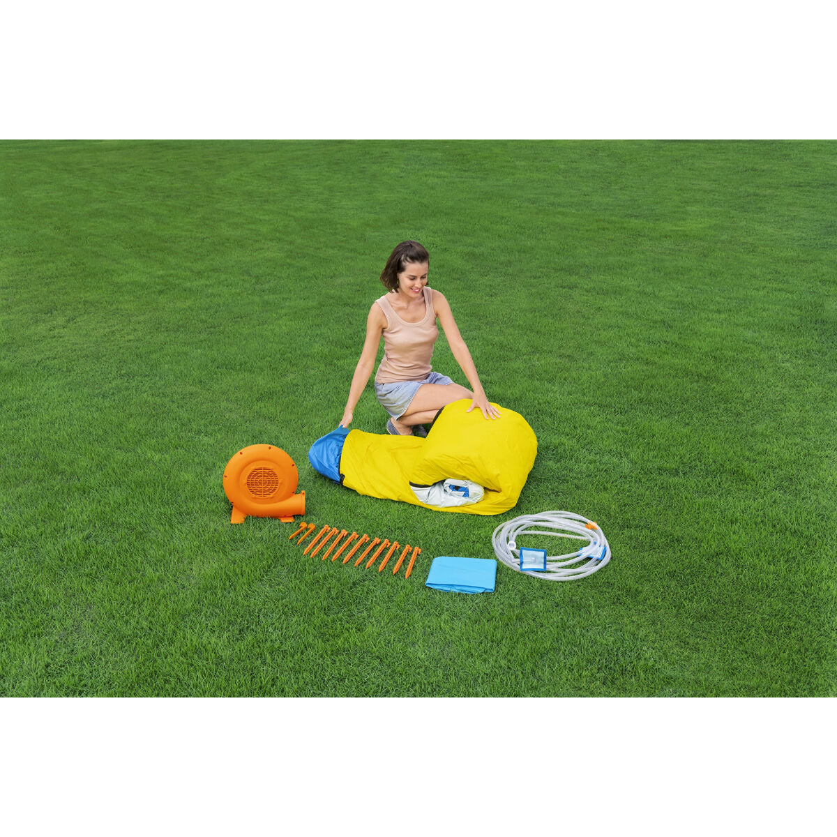 Bestway Piscina Parcul Acvatic Gonflabil 435x286x267cm + 5 Ani Gradina 53478 - Jucarii si jocuri, În aer liber și sport