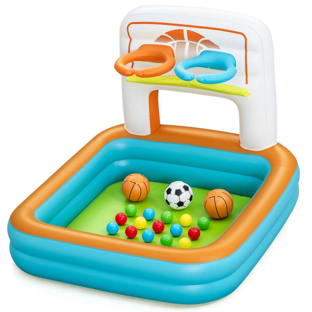 Bestway Piscină Inflatable Copii Jocuri Cu Coșuri și Bile 120x107x84 cm +2 Ani 52728 - Jucarii si jocuri, În aer liber și sport