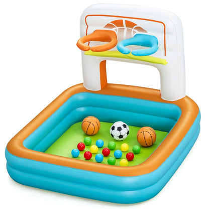 Bestway Piscină Inflatable Copii Jocuri Cu Coșuri și Bile 120x107x84 cm +2 Ani 52728 - Jucarii si jocuri, În aer liber și sport