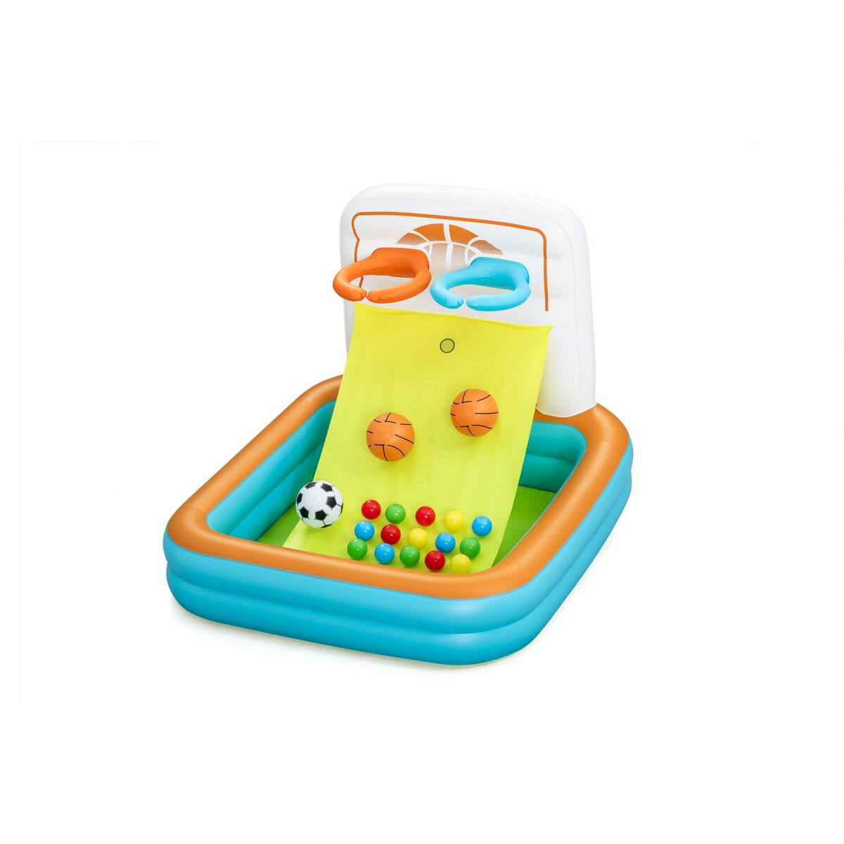 Bestway Piscină Inflatable Copii Jocuri Cu Coșuri și Bile 120x107x84 cm +2 Ani 52728 - Jucarii si jocuri, În aer liber și sport