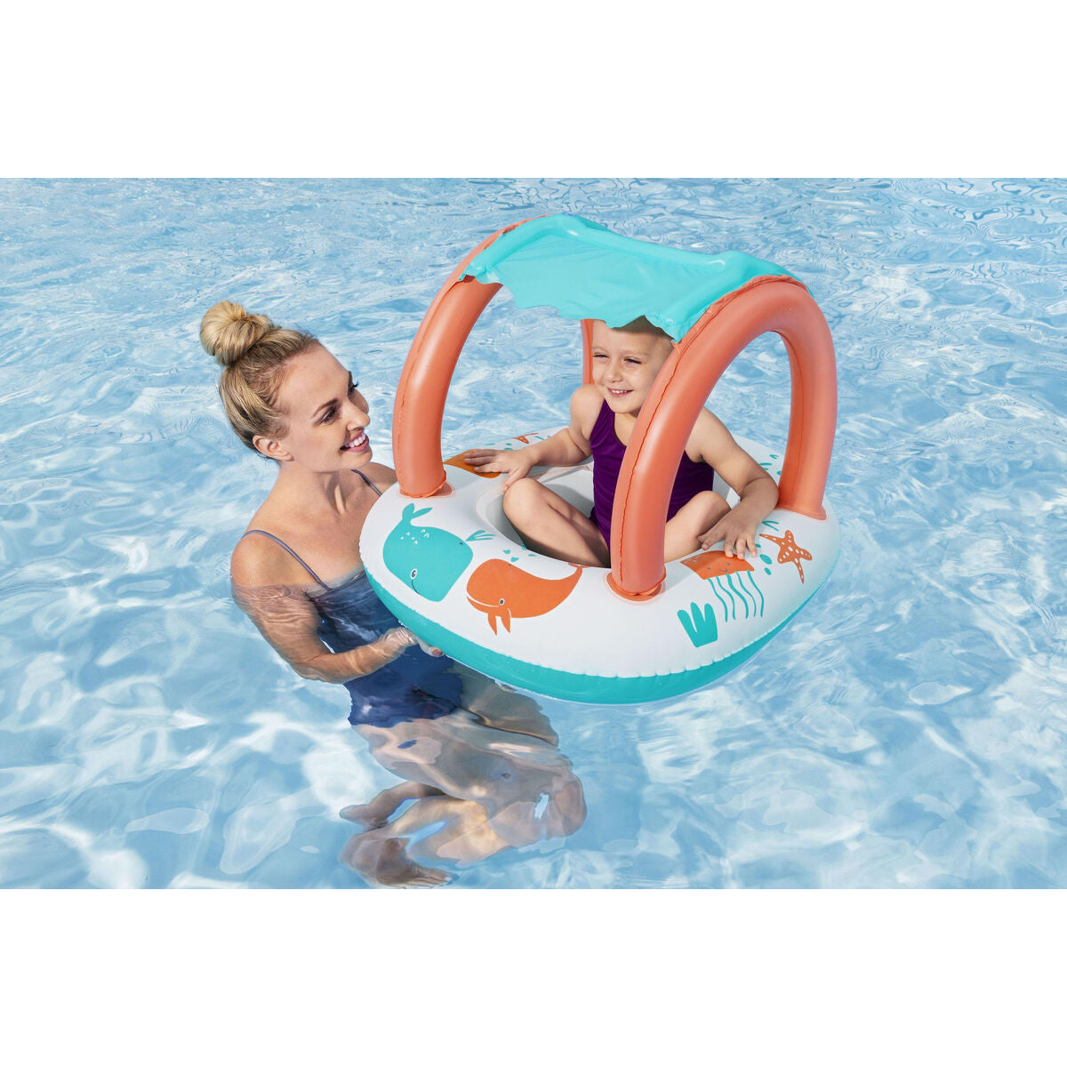 Bestway Barca Inflabila Copii Confort 84x67 cm +3 Ani Plaja si Piscina 34203 - Jucarii si jocuri, În aer liber și sport
