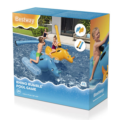 Bestway Juego Flotant Rinoceronti 153x77 cm +3 Ani Piscină 41522 - Jucarii si jocuri, În aer liber și sport