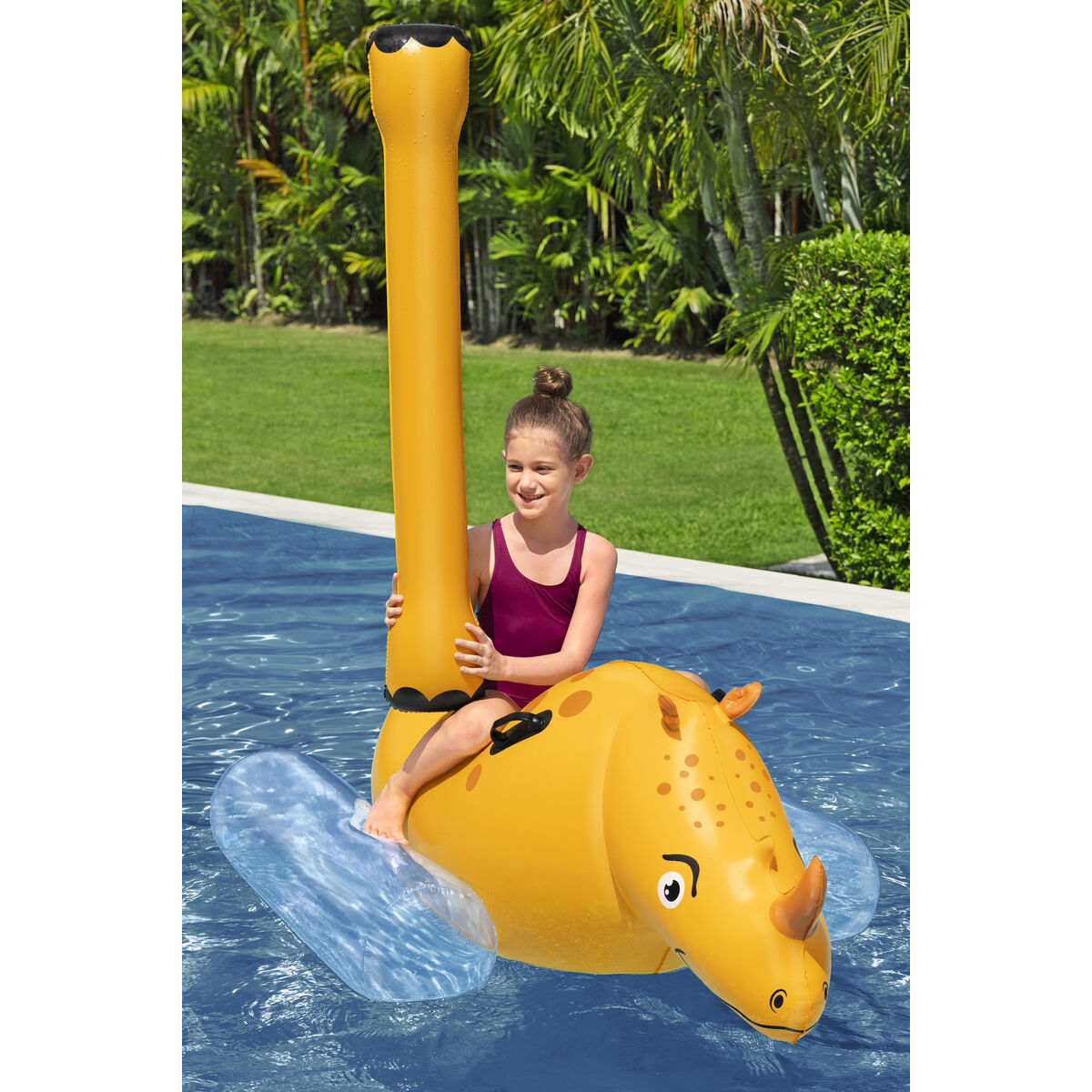 Bestway Juego Flotant Rinoceronti 153x77 cm +3 Ani Piscină 41522 - Jucarii si jocuri, În aer liber și sport