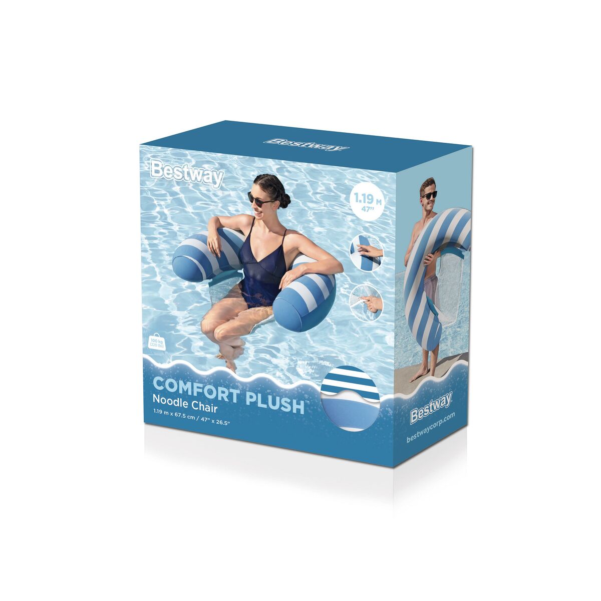 Saltea gonflabilă Bestway 103 x 70 x 21 cm - Jucarii si jocuri, În aer liber și sport
