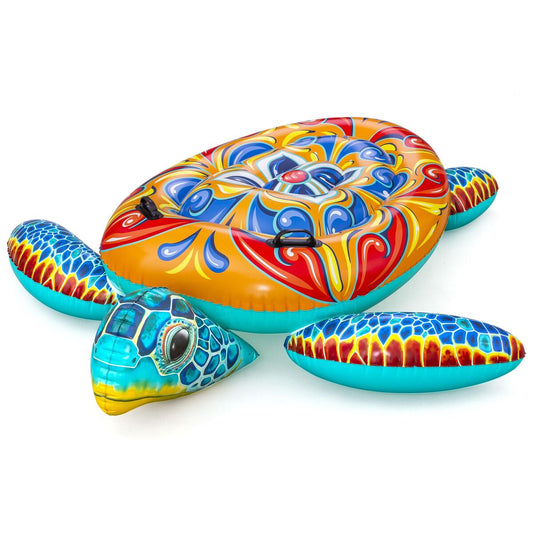 Bestway Figură Inflatable Țestoasă Mediteraneană cu Mânere 183x173 cm +3 Ani Plajă/Piscină 41523 - Jucarii si jocuri, În aer liber și sport