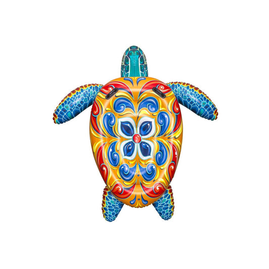Bestway Figură Inflatable Țestoasă Mediteraneană cu Mânere 183x173 cm +3 Ani Plajă/Piscină 41523 - Jucarii si jocuri, În aer liber și sport