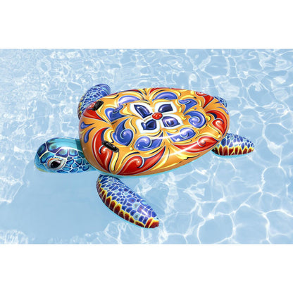 Bestway Figură Inflatable Țestoasă Mediteraneană cu Mânere 183x173 cm +3 Ani Plajă/Piscină 41523 - Jucarii si jocuri, În aer liber și sport