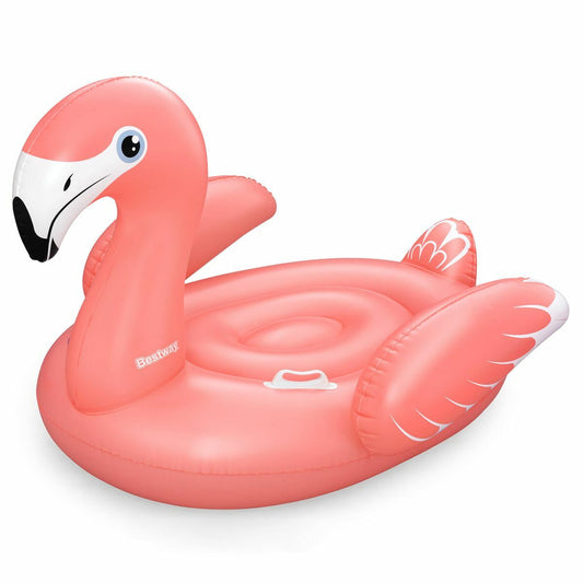 Bestway Figură Inflatable Flamingo cu Mânere 168x120 cm +3 Ani Plajă și Piscină 41526 - Jucarii si jocuri, În aer liber și sport
