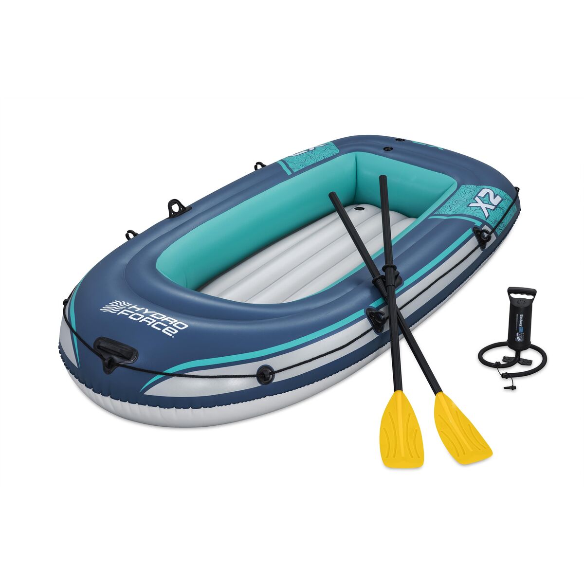 Bestway Barca Set Trek X2 232x118 cm Ocio 61153 - Sport și în aer liber, Sporturi acvatice