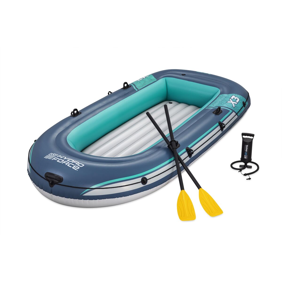 Bestway Barca Set Trek X3 294x137 cm Ocio 61154 - Sport și în aer liber, Sporturi acvatice