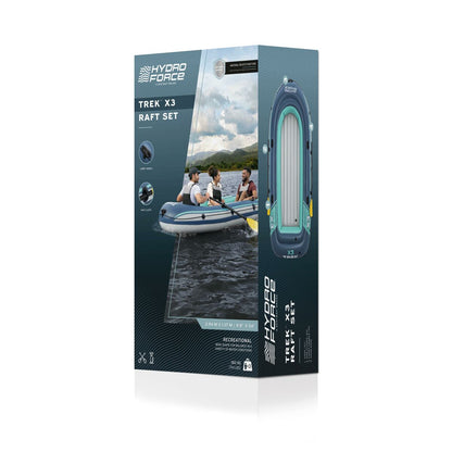 Bestway Barca Set Trek X3 294x137 cm Ocio 61154 - Sport și în aer liber, Sporturi acvatice