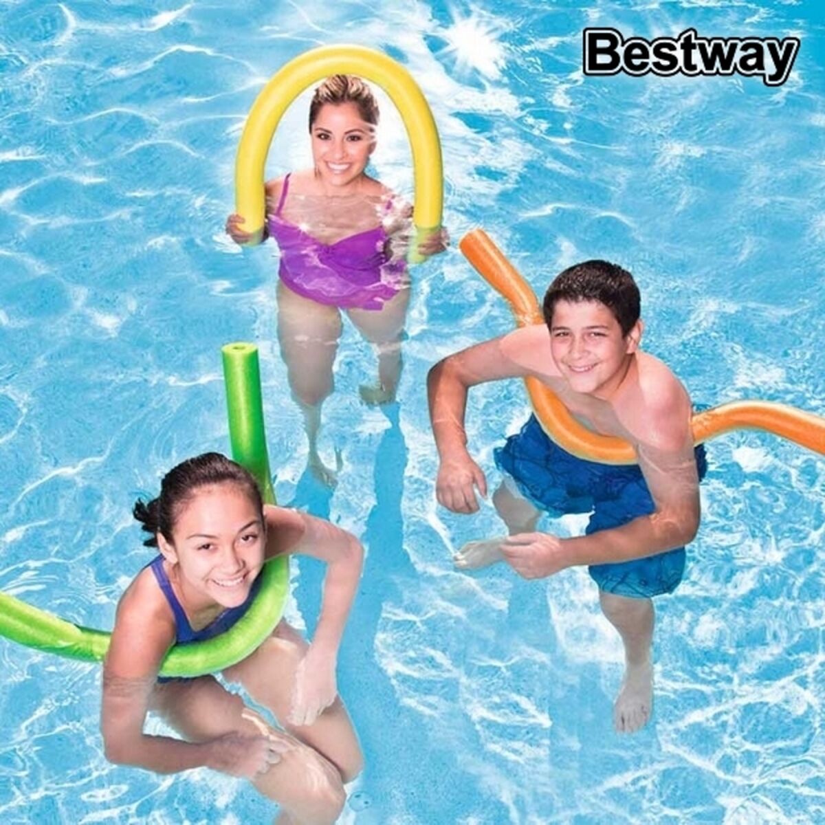 Baghetă din spumă pentru înot Bestway 122 x 6,5 cm Multicolor - Jucarii si jocuri, În aer liber și sport
