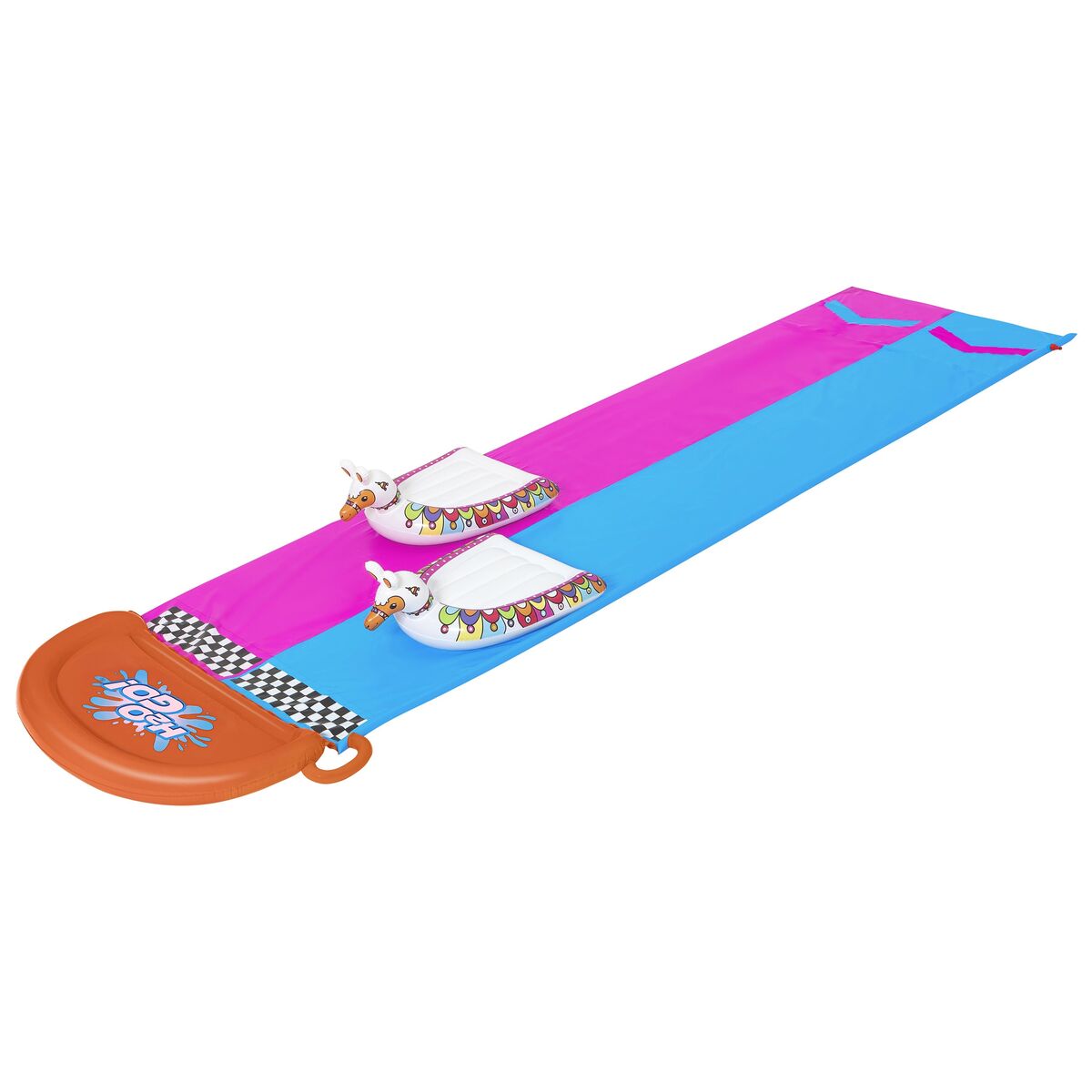 Bestway Pista Deslizantă cu Hinchables Dublu Animale Llama 488x138 cm +3 Ani Grădină 52320 - Jucarii si jocuri, În aer liber și sport