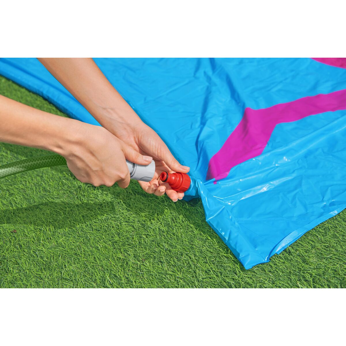Bestway Pista Deslizantă cu Hinchables Dublu Animale Llama 488x138 cm +3 Ani Grădină 52320 - Jucarii si jocuri, În aer liber și sport