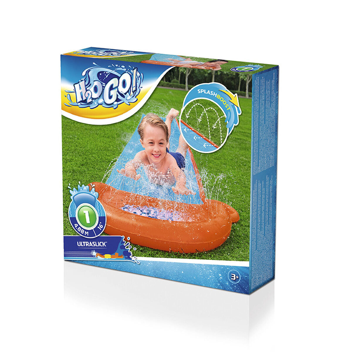Tobogan acvatic Bestway 488 x 82 cm Glisant - Jucarii si jocuri, În aer liber și sport