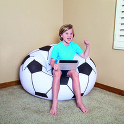 Scaun gonflabil Bestway Multicolor 114 x 112 x 71 cm 112 x 114 x 66 cm Minge de Fotbal - Curte, Mobilier de grădină și accesorii