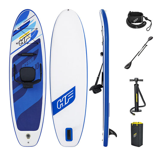Placă gonflabilă de paddle surf cu accesorii Bestway Hydro-Force Multicolor 305 x 84 x 12 cm - Sport și în aer liber, Sporturi acvatice