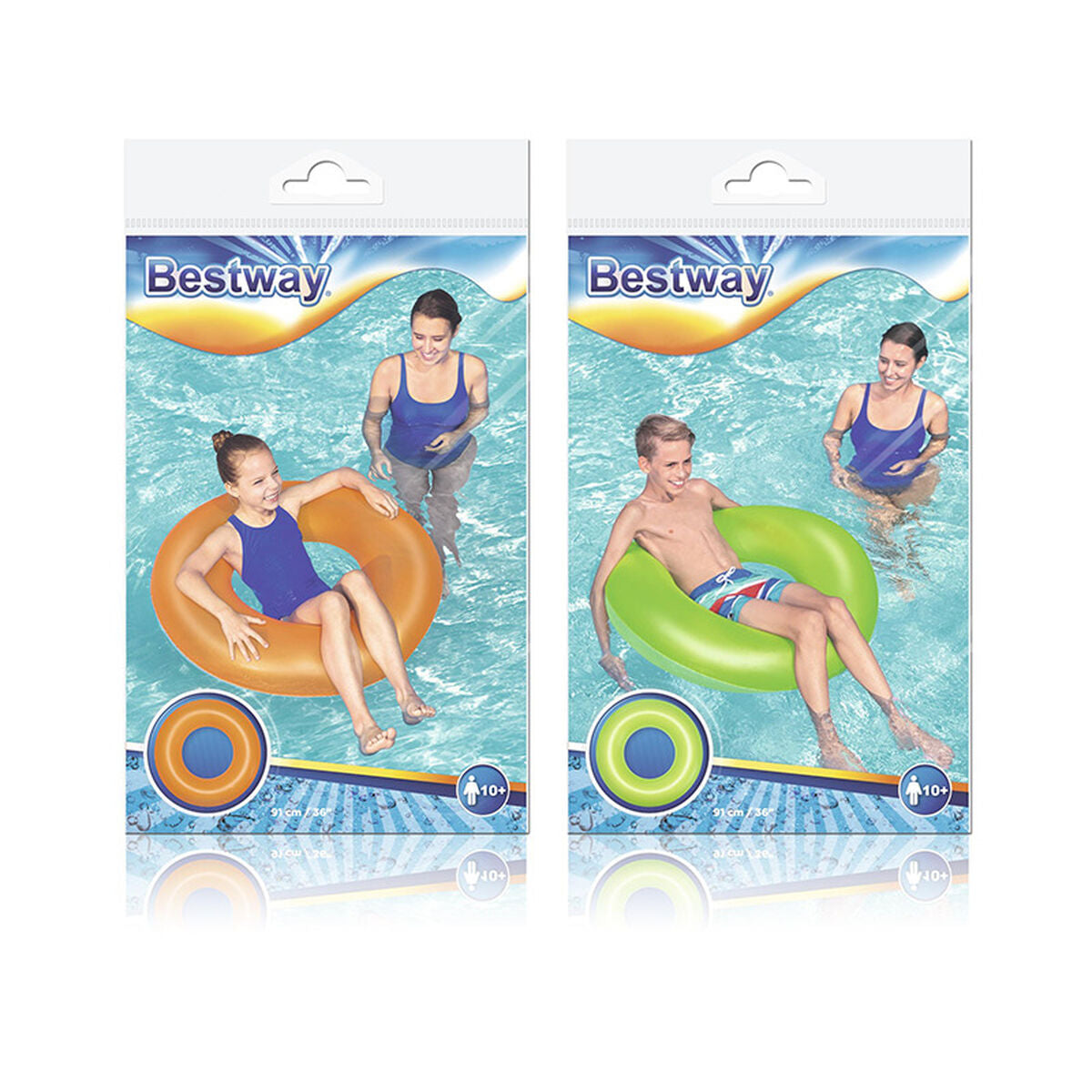 Flotor gonflabil Bestway Verde Ø 91 cm - Jucarii si jocuri, În aer liber și sport