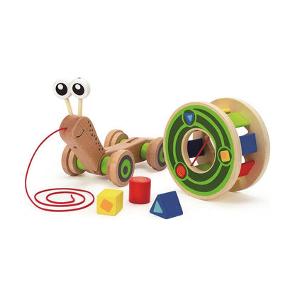 Jucărie interactivă Hape Nestable Snail 30 x 18,6 x 11 cm - Bebelus, Jucăriile copilăriei timpurii