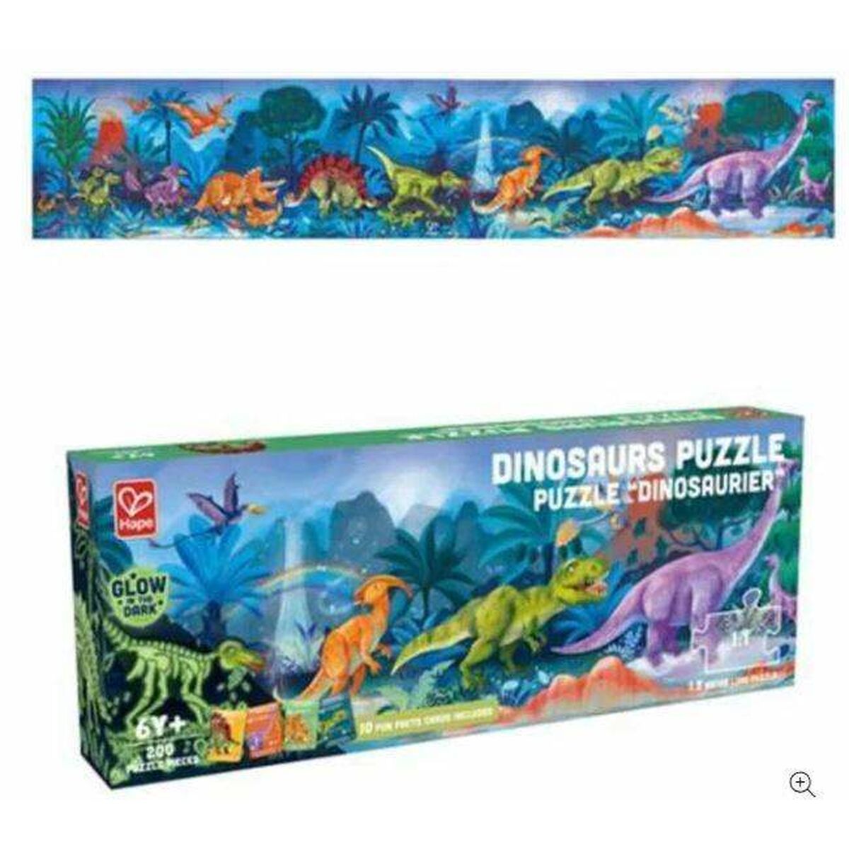 Puzzle 3D Hape 150 x 30 cm 200 Piese Dinozaur - Jucarii si jocuri, Puzzle-uri și puzzle-uri