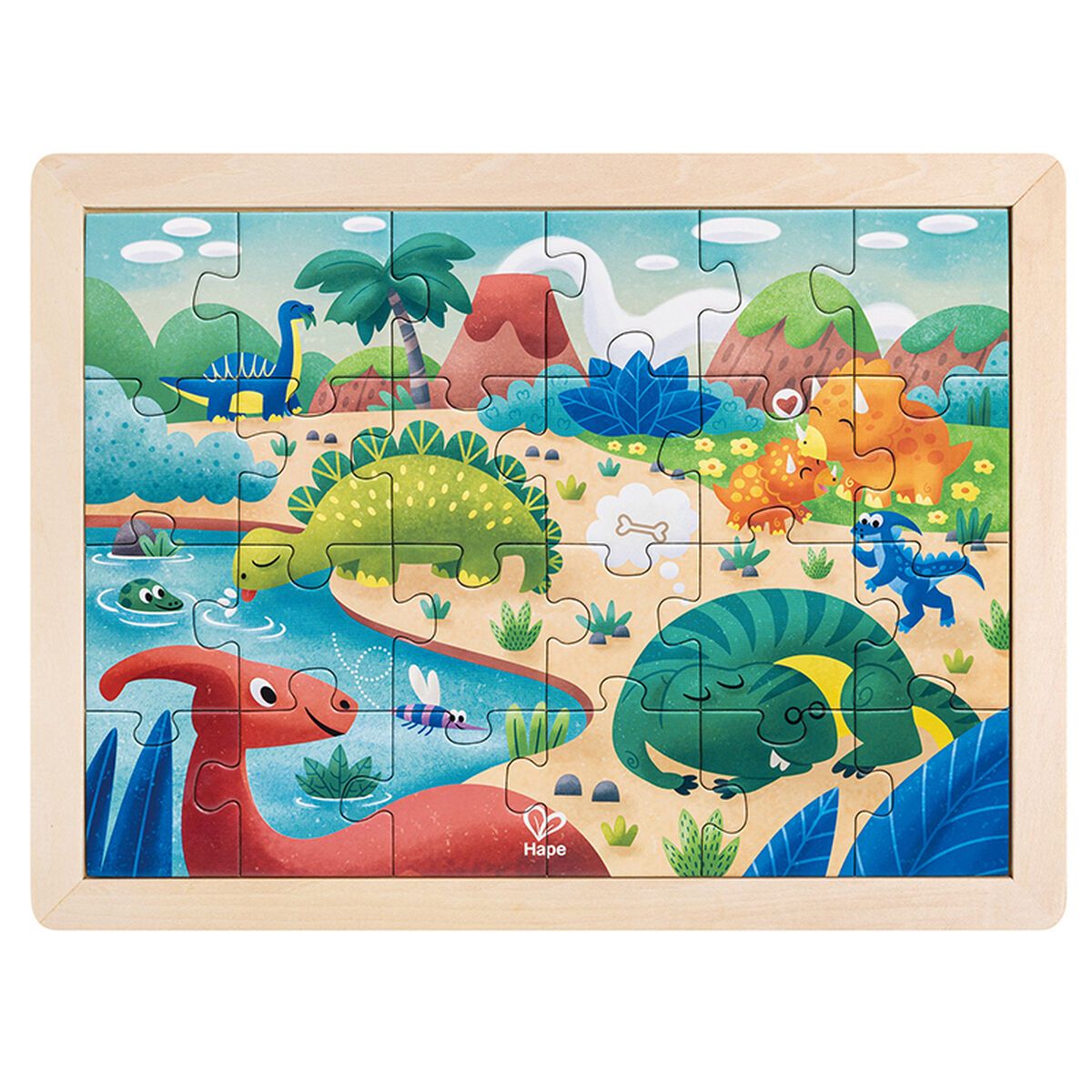 Puzzle Hape Dinozauri - Jucarii si jocuri, Puzzle-uri și puzzle-uri