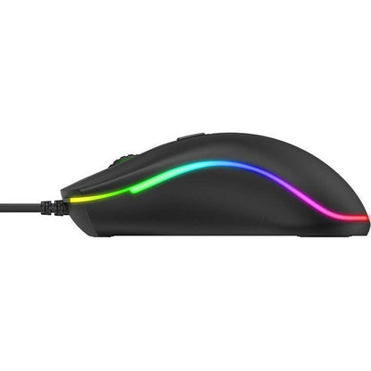 Mouse Gaming cu LED Havit MS979WB Negru Cu imprimeuri - Tehnică de calcul, Accesorii