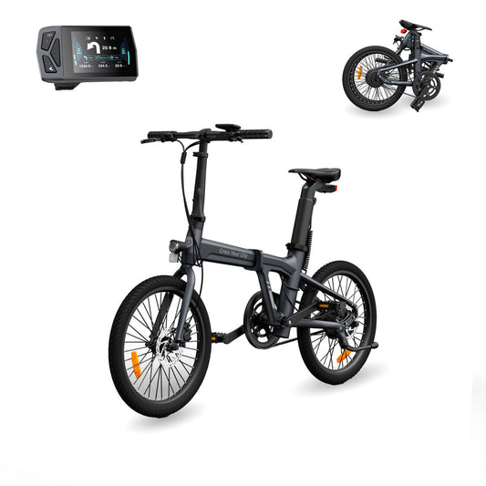 Bicicletă Electrică A Dece Oasis ADO A20 Air Gri 10000 mAh 20" 100 Km - Sport și în aer liber, Ciclism