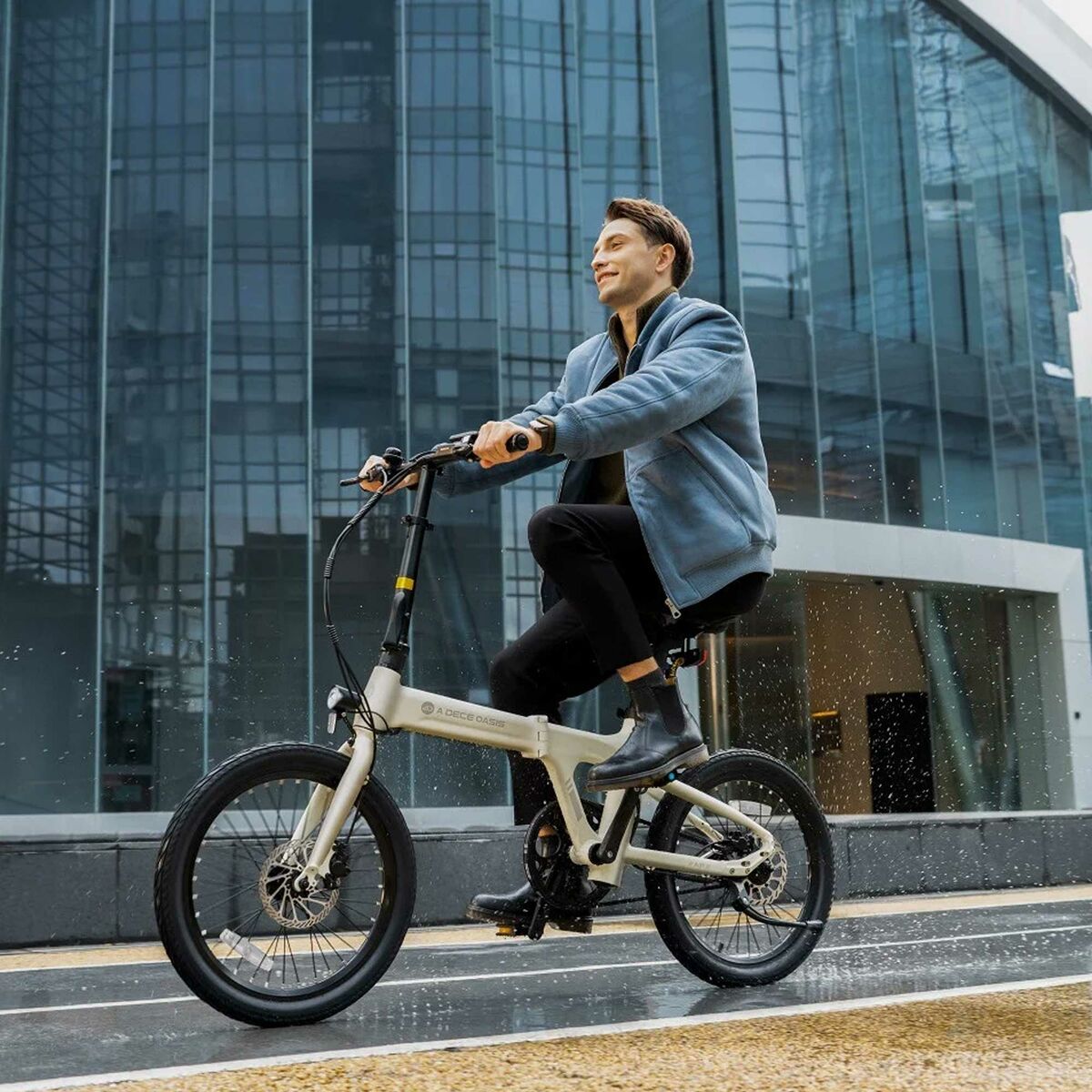 Bicicletă Electrică A Dece Oasis ADO A20 Air Gri 10000 mAh 20" 100 Km - Sport și în aer liber, Ciclism