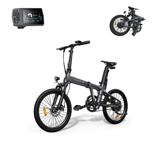 Bicicletă Electrică Xiaomi ADO Air 20S Gri 10000 mAh 20" 100 Km - Sport și în aer liber, Ciclism