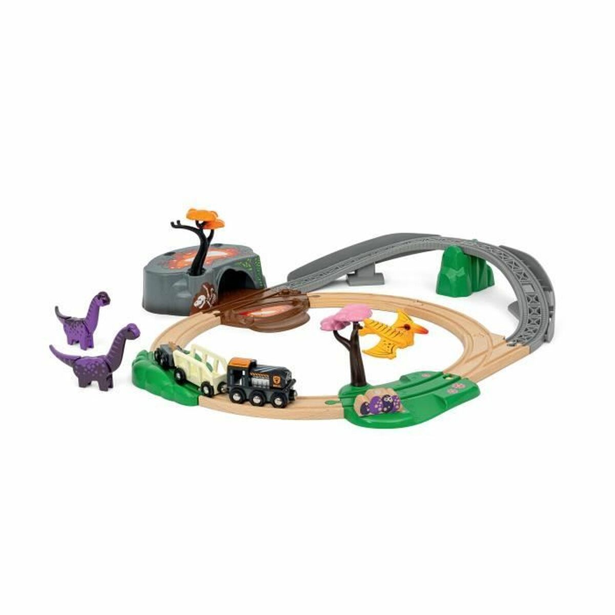Antrenează-te cu Circuitul Brio Aventure Dinosaure - Jucarii si jocuri, Vehicule