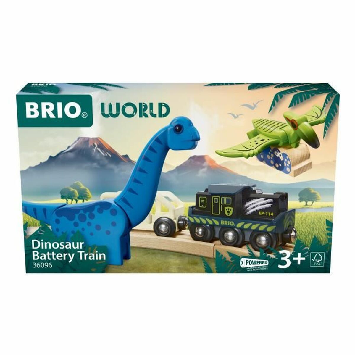 Tren Brio Dinosaur Battery train - Jucarii si jocuri, Vehicule