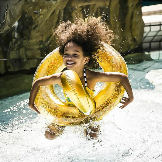 Colac Gonflabil Swim Essentials Swan Glitter - Jucarii si jocuri, În aer liber și sport