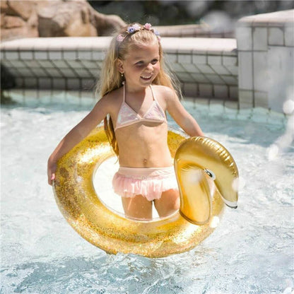 Colac Gonflabil Swim Essentials Swan Glitter - Jucarii si jocuri, În aer liber și sport