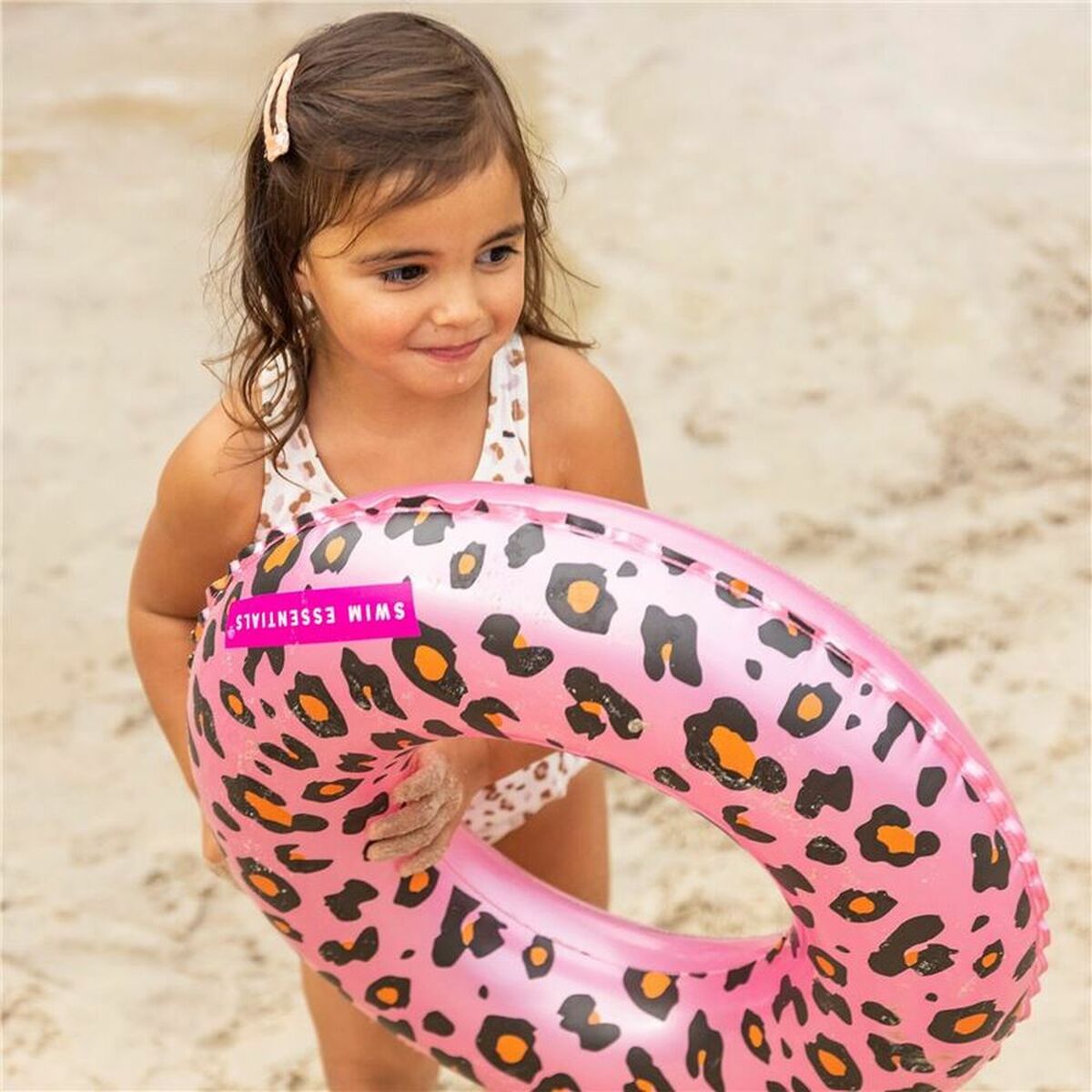 Flotor gonflabil Swim Essentials Leopard Roz deschis - Jucarii si jocuri, În aer liber și sport