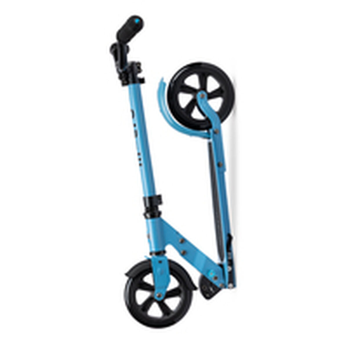 Trotinetă Scuter Micro Speed Deluxe Albastru Verde Gri Argintiu - Sport și în aer liber, Mobilitate urbană