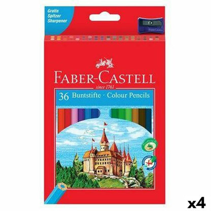 Creioane culori Faber-Castell Multicolor 4 Piese - Birou și papetărie, Arte și Meserii