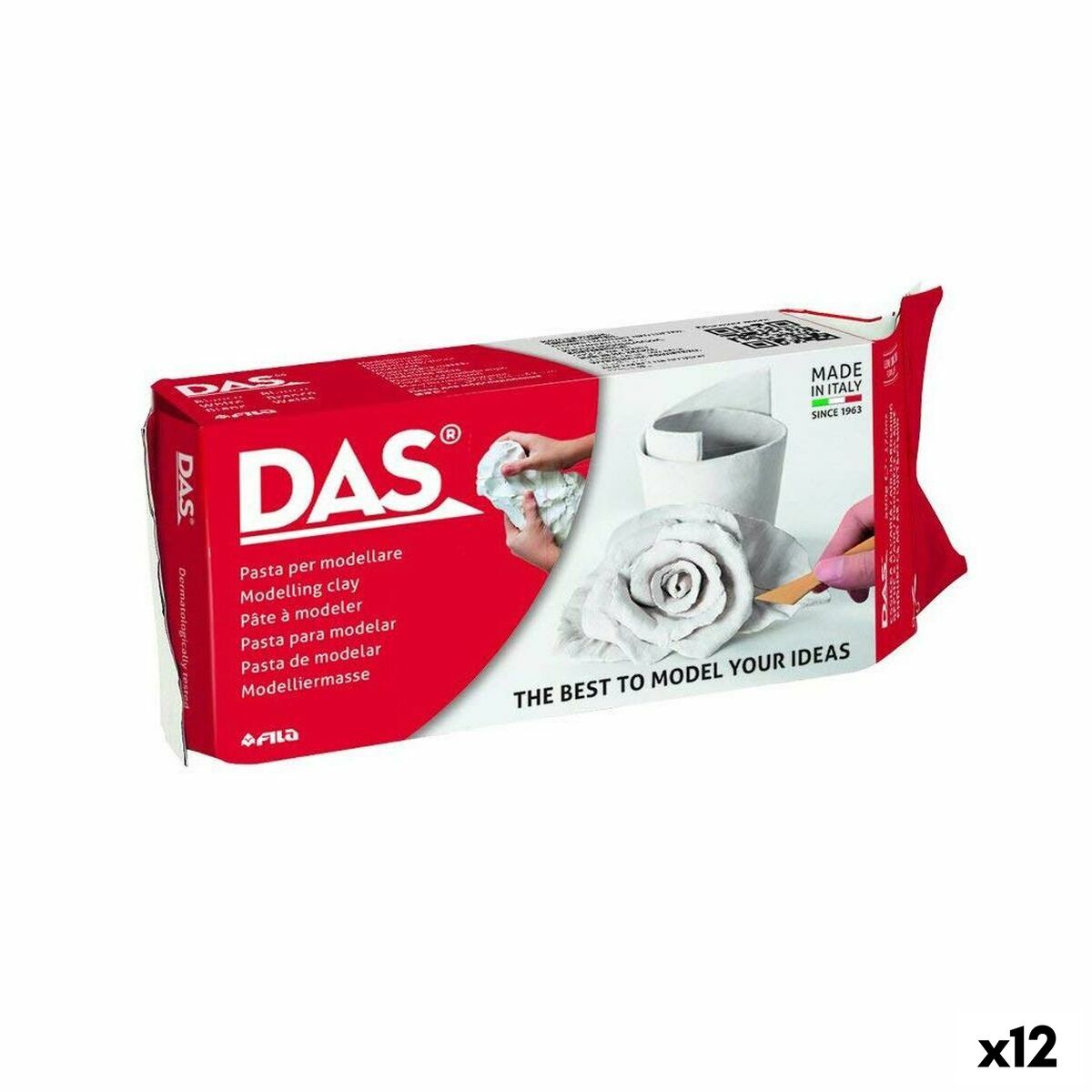 Pastă de modelare DAS Alb 1 kg (12 Unități) - Jucarii si jocuri, Activități creative