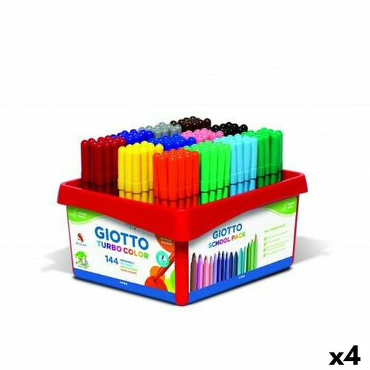Set de Carioci Giotto Turbo Color Multicolor (4 Unități) - Birou și papetărie, Pixuri, creioane și articole de scris