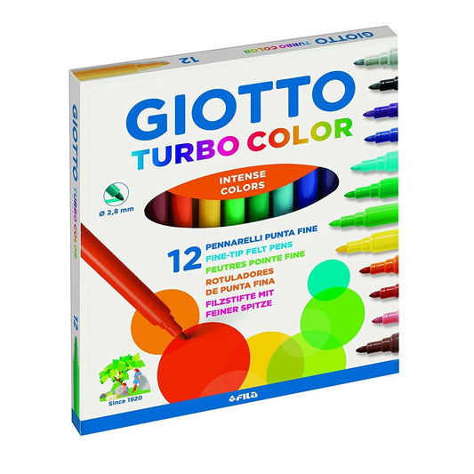 Set de Carioci Giotto Turbo Color Multicolor (10 Unități) - Birou și papetărie, Pixuri, creioane și articole de scris