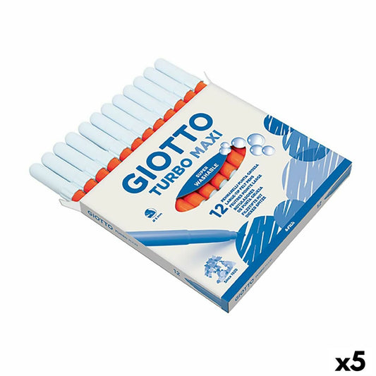 Set de Carioci Giotto Turbo Maxi Portocaliu (5 Unități) - Birou și papetărie, Pixuri, creioane și articole de scris