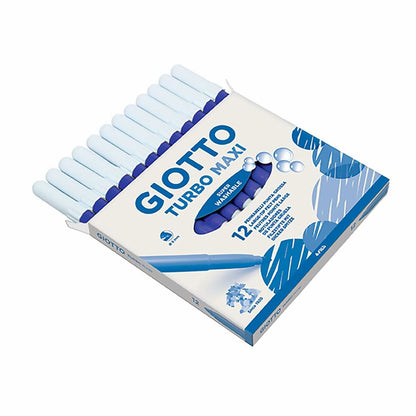 Set de Carioci Giotto Turbo Maxi Albastru (5 Unități) - Birou și papetărie, Pixuri, creioane și articole de scris