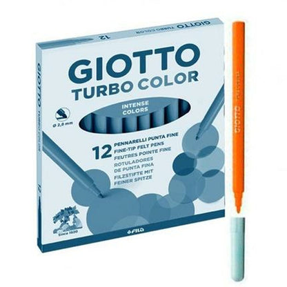 Set de Carioci Giotto Turbo Color Portocaliu (10 Unități) - Birou și papetărie, Pixuri, creioane și articole de scris