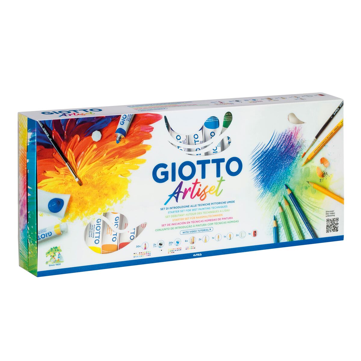 Set pentru desen Giotto Artiset 65 Piese Multicolor - Jucarii si jocuri, Activități creative
