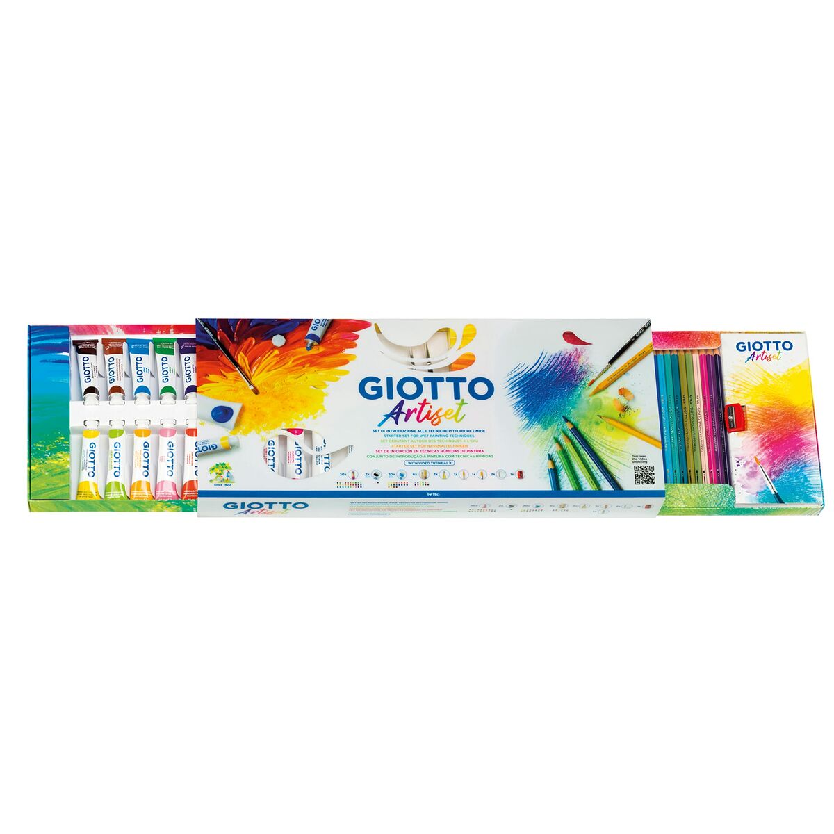 Set pentru desen Giotto Artiset 65 Piese Multicolor - Jucarii si jocuri, Activități creative