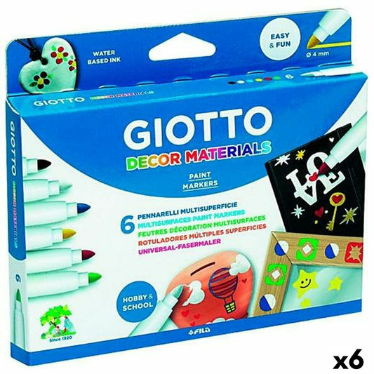 Set de Carioci Giotto Multicolor 6 Piese (6 Unități) - Birou și papetărie, Pixuri, creioane și articole de scris