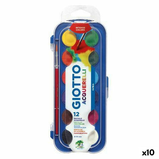 Acuarele Giotto Multicolor (10 Unități) - Birou și papetărie, Arte și Meserii