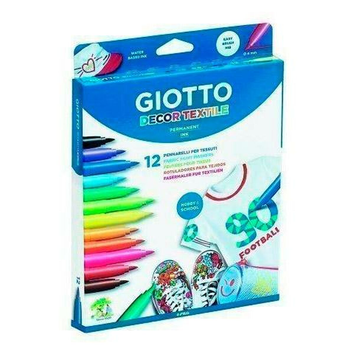 Set de Carioci Giotto F49490000 Multicolor (12 Piese) - Birou și papetărie, Pixuri, creioane și articole de scris